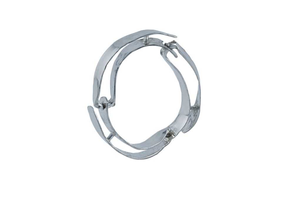Whirlybird Bracelet in Sterling Silver. Inspired by the swirling pods off a maple tree.